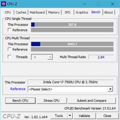 CPU-Z OSパッチ当て後