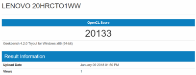 geekbench Compute OSパッチ当て前